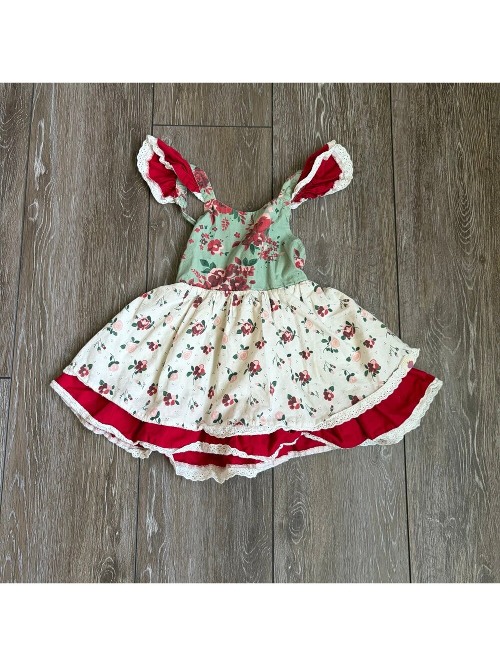 Cheeky Plum Holiday Tiered Dress